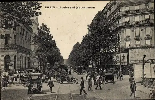 Ak Paris VIII., Boulevard Haussmann, Galerie Lafayette
