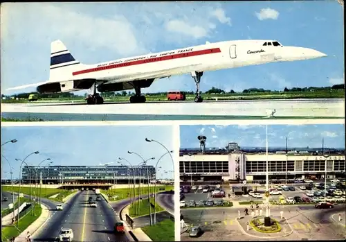 Ak Aeroport de Paris-Orly, Les Aerogares d'Orly et du Bourget, Avion Super-Sonique Concorde