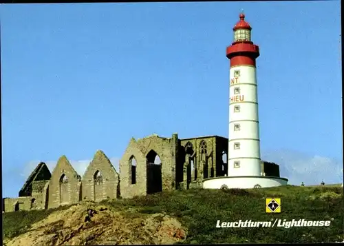 Ak Plougonvelin Finistère, Leuchtturm auf Kap Saint Mathieu