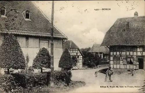 Ak Boron Territoire de Belfort, Ortsansicht, Wohnhäuser