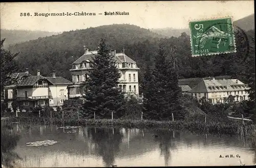 Ak Rougemont le Château Territoire de Belfort, Saint Nicolas