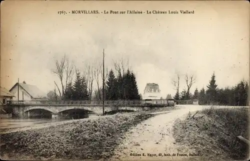 Ak Morvillars Territoire de Belfort, Le Pont sur l'Allaine, Le Chateau Louis Viellard