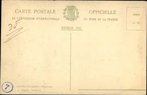 Ak Roubaix Nord, Expo Internationale du Nord de la France 1911, La Porte Monumentale