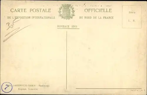 Ak Roubaix Nord, Expo Internationale du Nord de la France 1911, Palais de l'Algerie et de la Tunisie