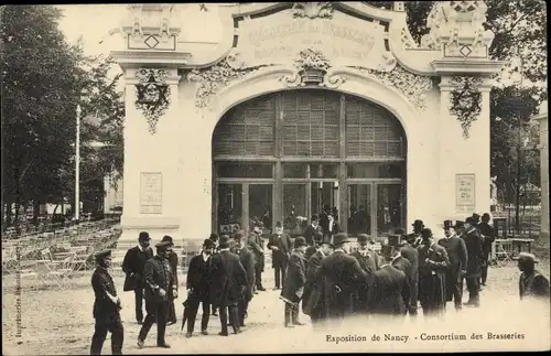 Ak Nancy Meurthe et Moselle, Exposition, Consortium des Brasseries