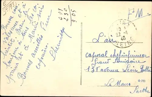 Ak Stains Seine-Saint-Denis, Rue du Vieux Parc