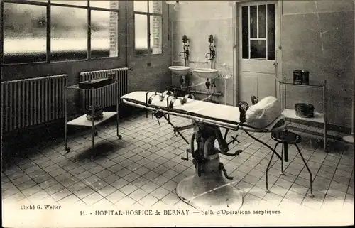 Ak Bernay Eure, Hopital Hospice, Salle d'Operations aseptiques