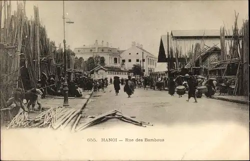 Ak Hanoi Tonkin Vietnam, Rue des Bambous