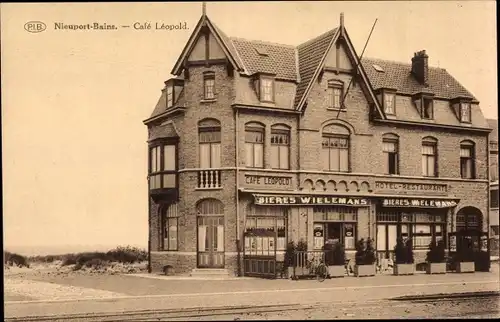 Ak Nieuport Nieuwpoort Westflandern, Cafe Leopold