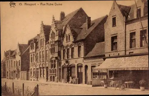 Ak Nieuport Nieuwpoort Westflandern, Rue Notre Dame