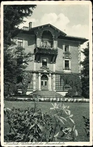 Ak Miesbach in Oberbayern, Blick auf die wirtschaftliche Frauenschule