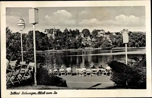 Ak Bad Salzungen in Thüringen, Blick zum See