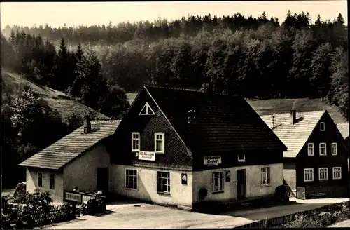 Ak Fehrenbach Masserberg im Thüringer Schiefergebirge, Blick auf den HOG Rasthof