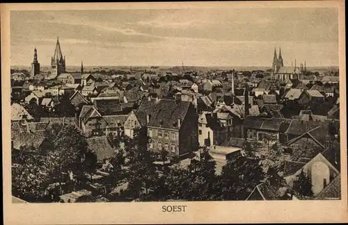 Ak Soest in Westfalen, Gesamtansicht