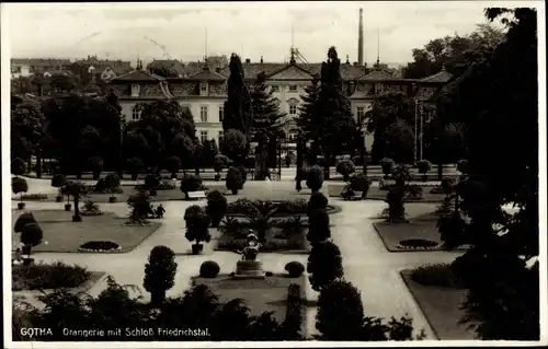 Ak Gotha in Thüringen, Orangerie mit Schloss Friedrichstal