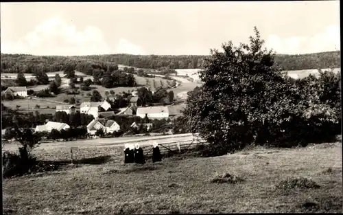 Ak Schadges Lauterbach in Hessen, Landschaftsblick, Schwestern, Schwesternerholungsheim Birkenruh