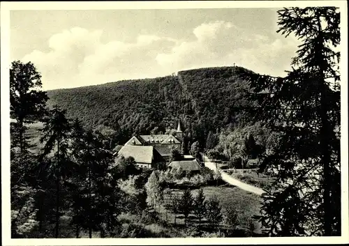 Ak Treis Karden Mosel, Blick auf das Oblatenkloster Maria Engelport