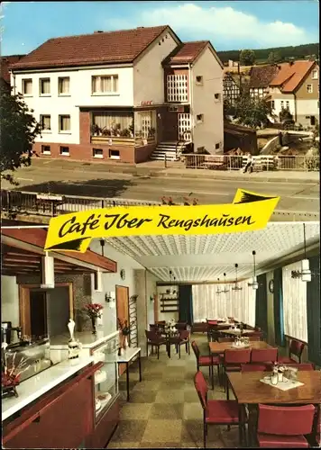 Ak Rengshausen Knüllwald in Hessen, Cafe Iber