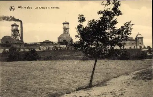 Ak Winterslag Genk Flandern Limburg, Les Chassis a molettes