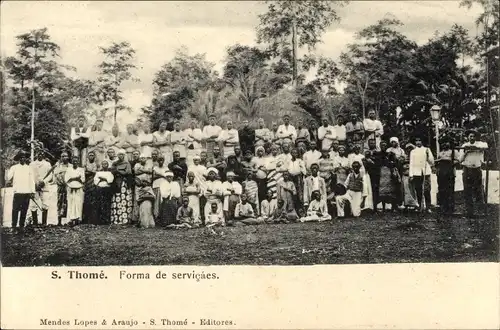 Ak São Tomé und Príncipe, Forma de Servicaes, Gruppenbild