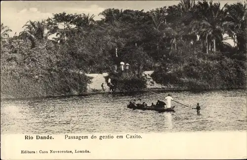 Ak Luanda Loanda Angola, Rio Dande, Passagem do gentio en Caxito