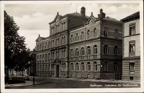 Ak Reutlingen in Württemberg, Technikum für Textilindustrie