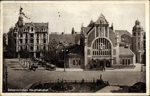 Ak Gelsenkirchen im Ruhrgebiet, Hauptbahnhof