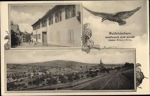 Ak Waldböckelheim an der Nahe, Gasthaus zum Adler, Panorama