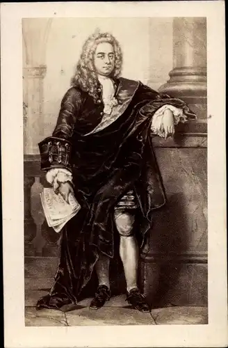 Künstler Ak Georg Friedrich Händel, Deutsch-britischer Komponist