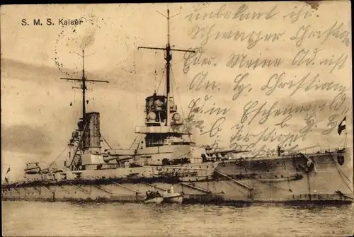 Ak Deutsches Kriegsschiff, SMS Kaiser, Großlinienschiff