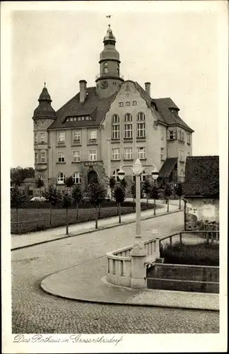 Ak Großröhrsdorf in Sachsen, Rathaus