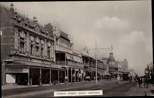 Ak Pretoria Südafrika, Church Street, Hepworths Ltd. Tailors