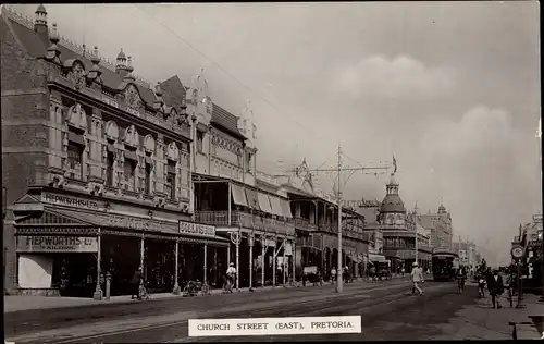 Ak Pretoria Südafrika, Church Street, Hepworths Ltd. Tailors