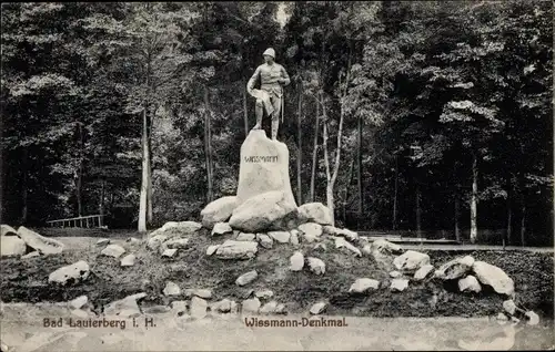 Ak Bad Lauterberg im Harz, Wissmann Denkmal