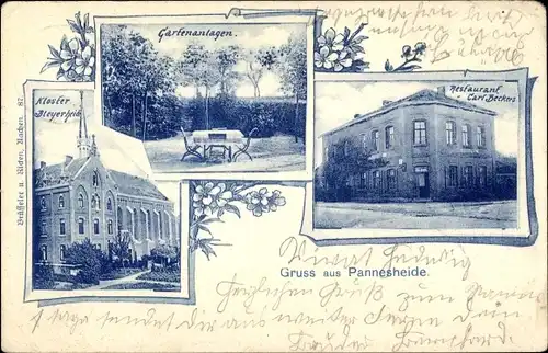 Ak Pannesheide Kohlscheid Herzogenrath Nordrhein Westfalen, Kloster Bleyerheide, Restaurant, Garten