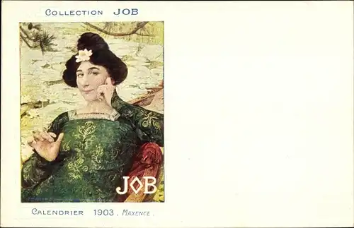 Jugendstil Künstler Ak Maxence, Collection Job, Calendrier 1903