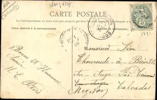 Ak Le Mesnil Mauger Calvados, la grotte et le calvaire