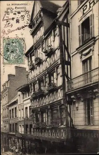 Ak Lisieux Calvados, Rue du Pont Mortain, Pharmacie