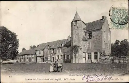 Ak Mézidon Calvados, Manoir de Sainte Mairie aux Anglais