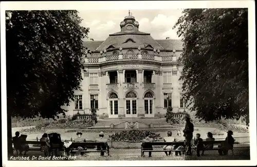 Ak Karlovy Vary Karlsbad Stadt, Dr. David Becher Bad