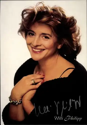 Ak Schauspielerin Ulli Philipp, Portrait, Autogramm