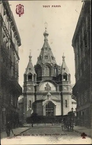 Ak Paris VIII., Eglise Russe de la rue Dara