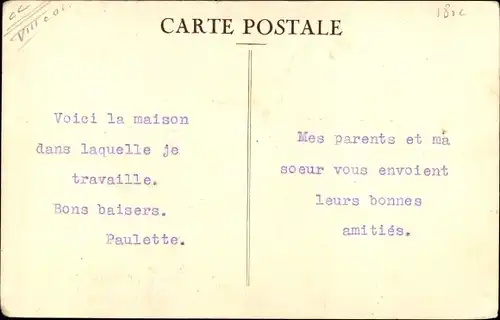 Ak Paris VIII., Societe Financiere Francaise et Coloniale, Siege Social, Rue d'Anjou