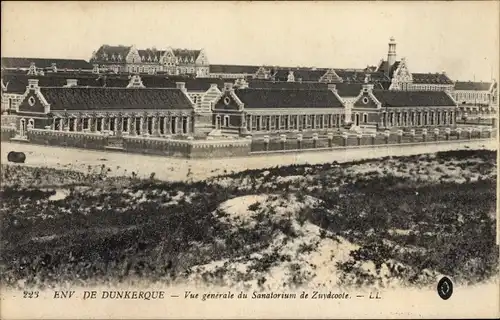 Ak Dunkerque Dünkirchen Nord, Vue generale du Sanatorium de Zuydcoote