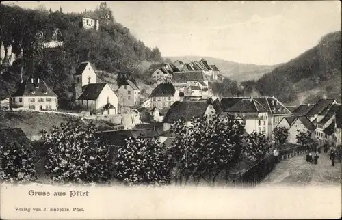 Ak Pfirt Elsass Haut Rhin, Panorama