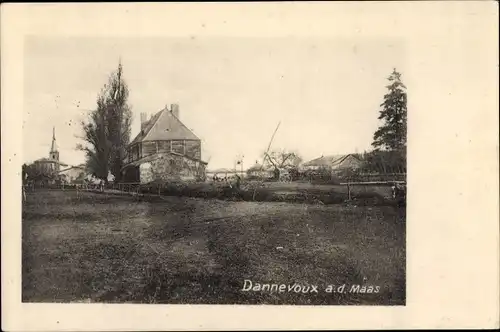 Ak Dannevoux Meuse, Blick auf den Ort