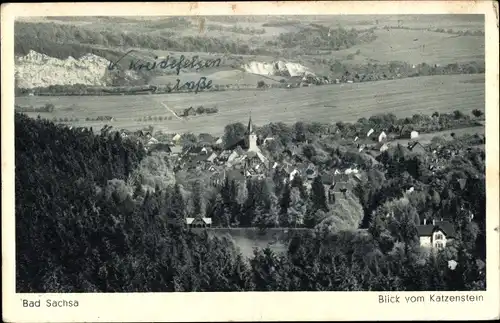 Ak Bad Sachsa im Harz, Blick vom Katzenstein