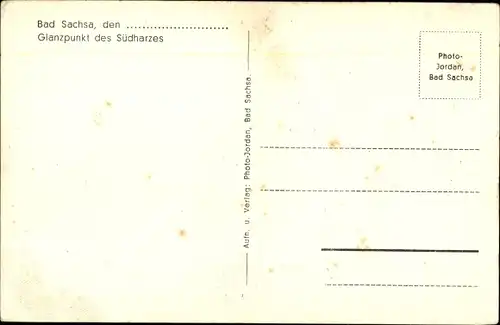 Ak Bad Sachsa im Harz, Blick vom Katzenstein