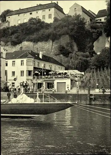 Ak Meersburg am Bodensee, Café Hotel Hecht am See