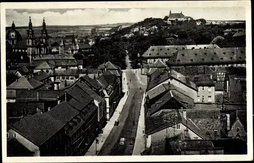 Ak Fulda in Osthessen, Blick nach Friedrichstraße, Dom und Frauenberg